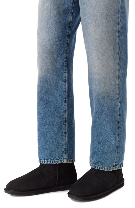 Замшевые угги Platinum Stinger Lo EMU Australia M10002 Чёрный  M10002 Фото 3