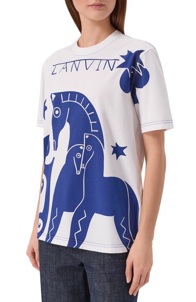 Хлопковая футболка LANVIN, арт. RM-TS0016-J314-P26, фото 3