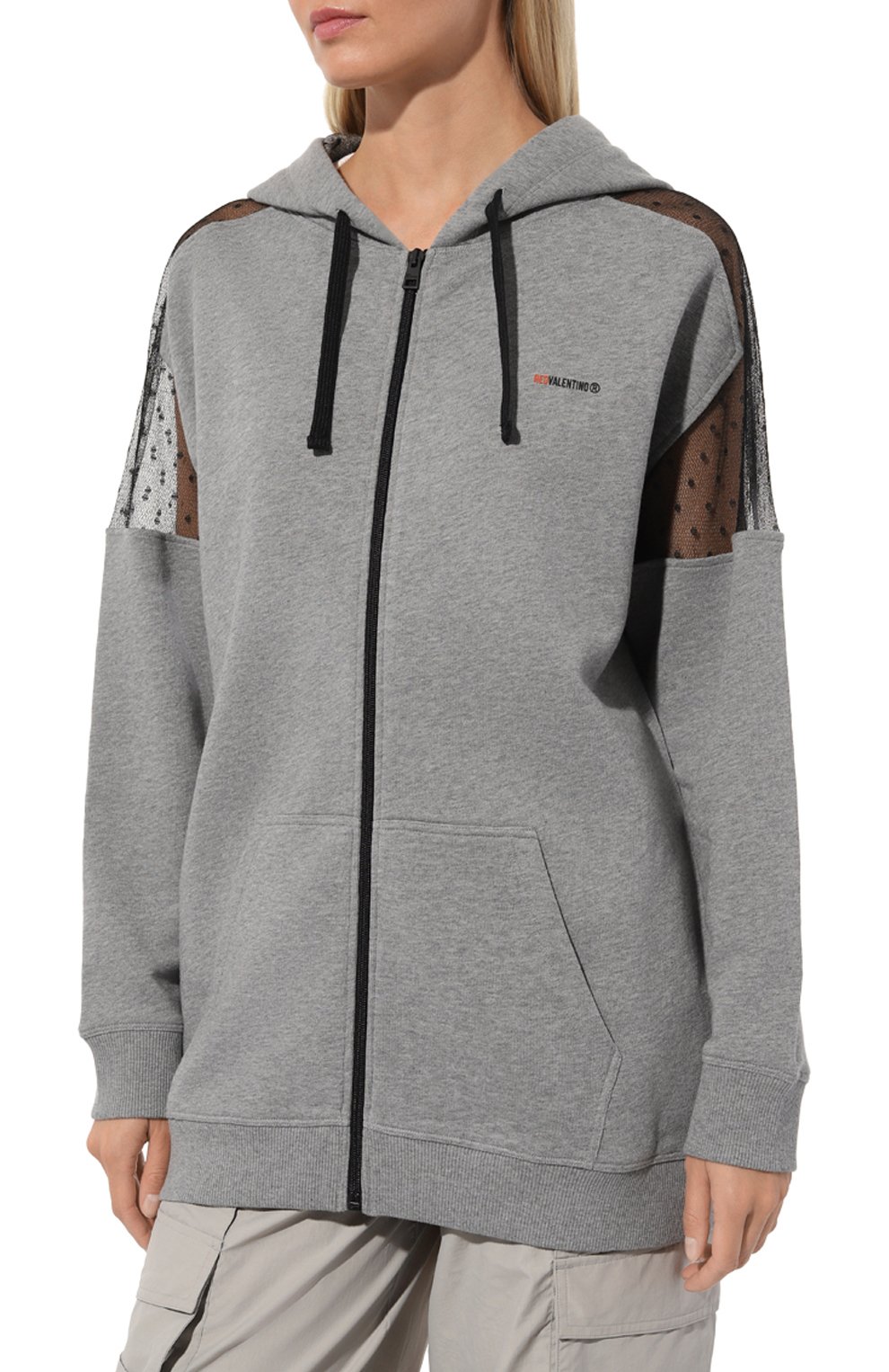 Хлопковая толстовка REDVALENTINO, арт. 1R3MF10L/6L2, фото 3