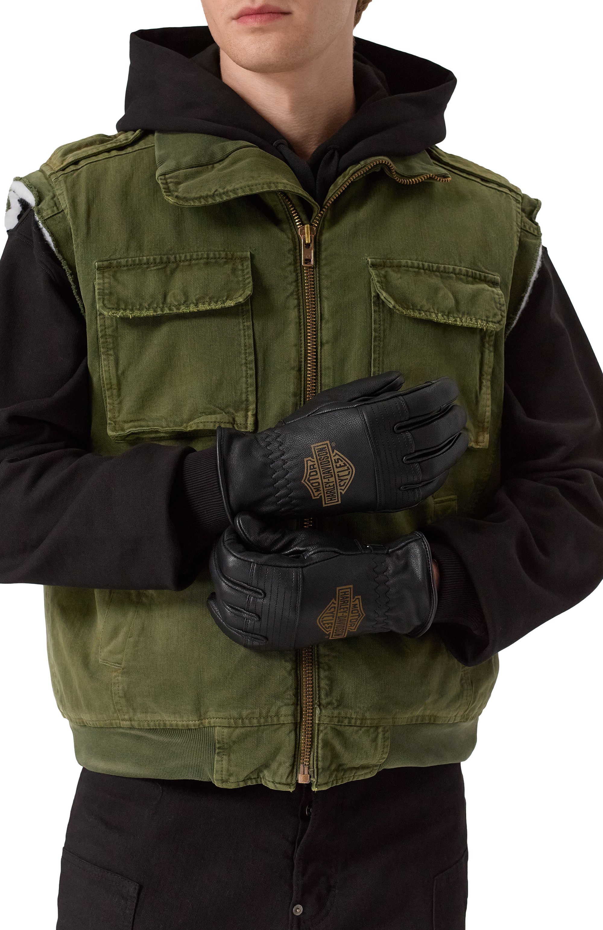 Кожаные перчатки HARLEY-DAVIDSON, арт. 98132-23VM, фото 2