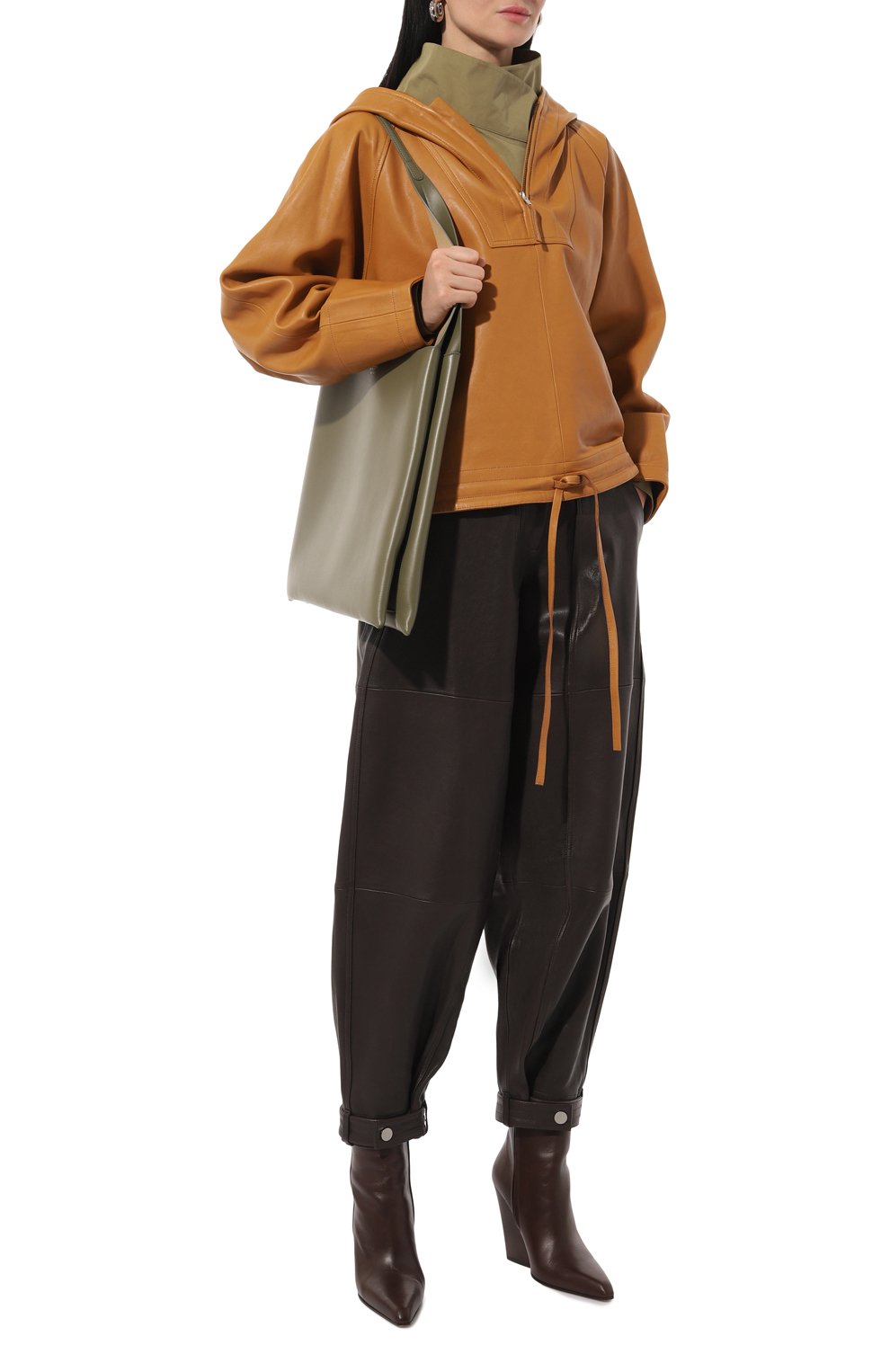 Кожаный анорак CO оранжевого цвета по цене 175500 руб., арт. 6624/PSGV, фото 2 Кожаный анорак CO, арт. 6624/PSGV, фото 2