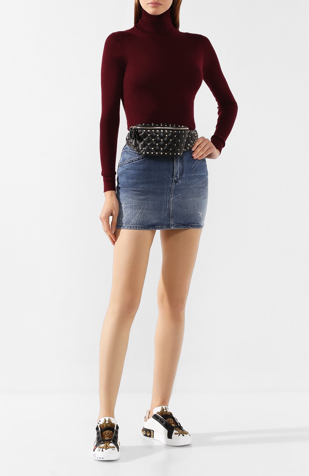 Поясная сумка rockstud spike VALENTINO, арт. SW2B0B46/NAP, фото 2