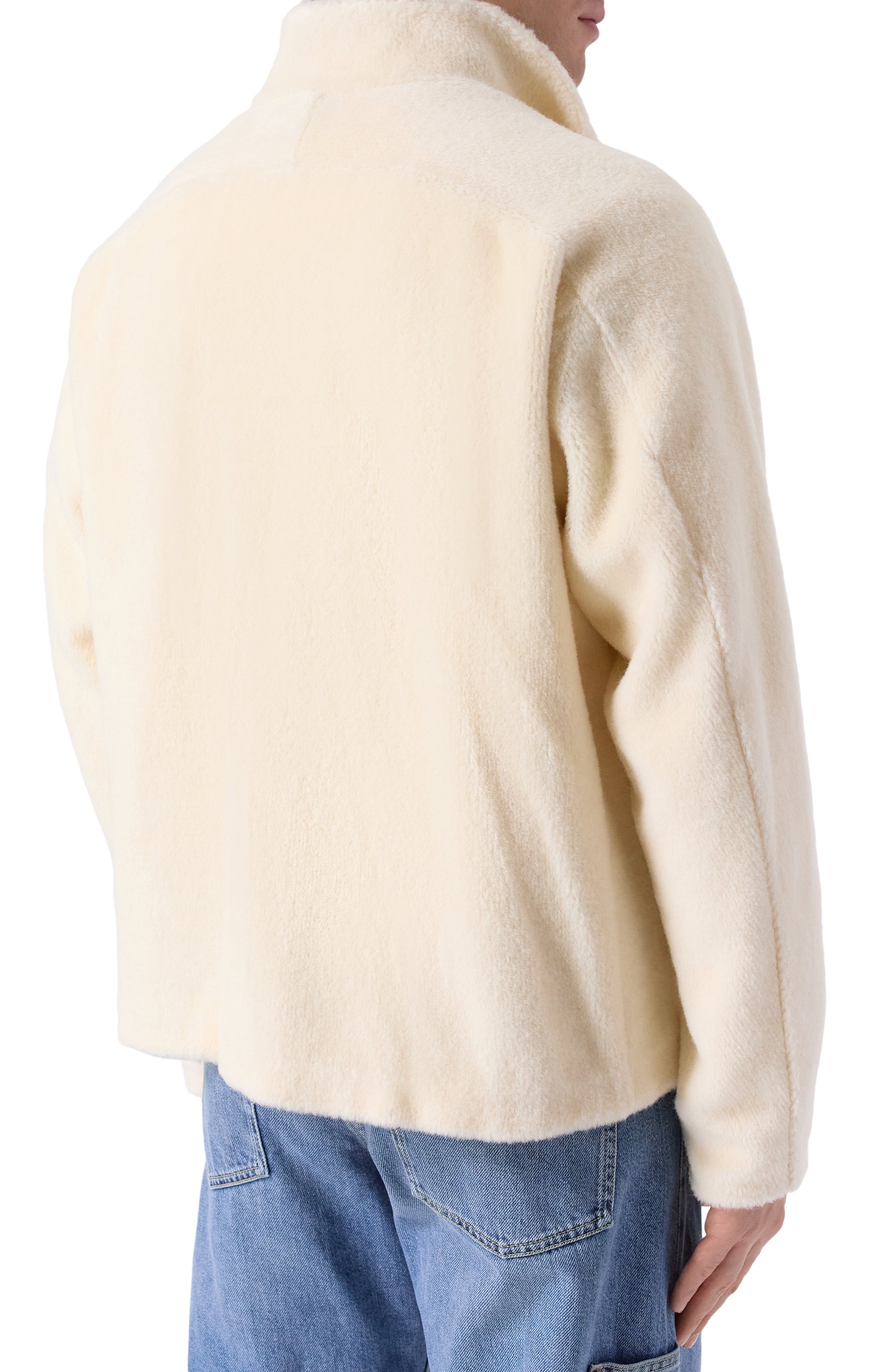 Шерстяной кардиган ATTACHMENT кремового цвета по цене 121500 руб., арт. AB52-028, фото 4 Шерстяной кардиган ATTACHMENT, арт. AB52-028, фото 4