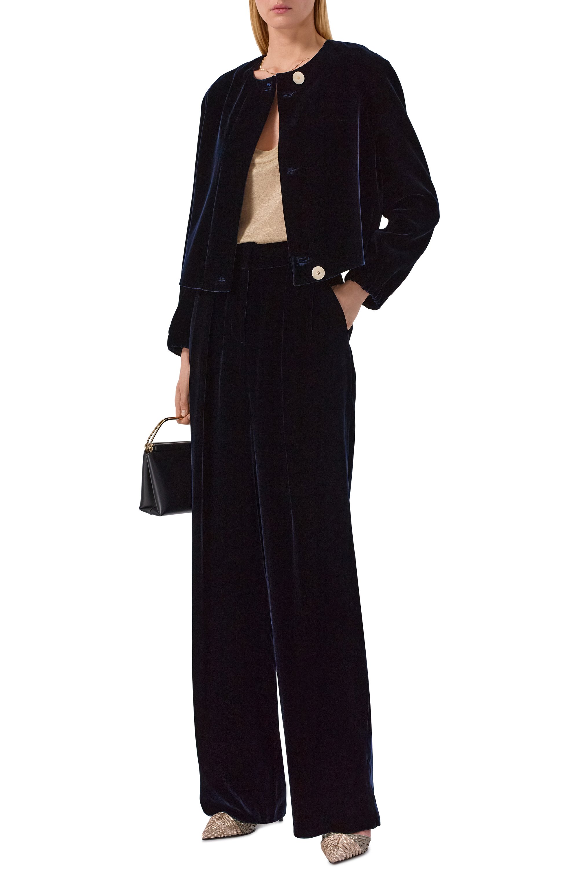 Бархатные брюки GIORGIO ARMANI, арт. GW002973/TE10831, фото 2