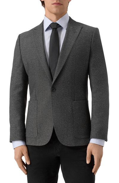 Пиджак из шерсти и хлопка HUGO, арт. 50544694, фото 4