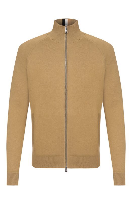 Кардиган из хлопка и шерсти BOSS 50543150 Бежевый 50543150