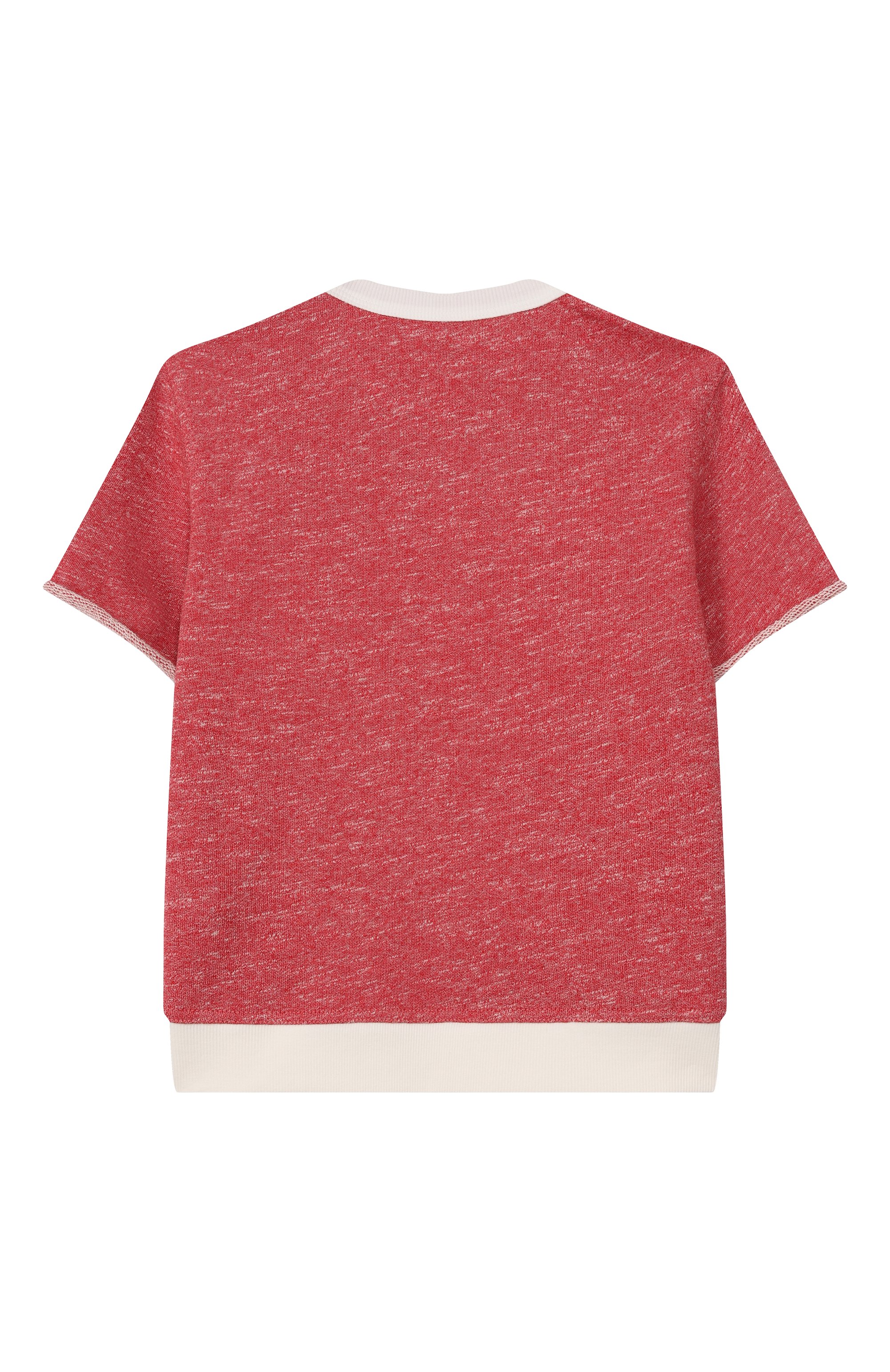 Свитшот из хлопка и льна BRUNELLO CUCINELLI красного цвета по цене 38550 руб., арт. BR831E501B, фото 2 Свитшот из хлопка и льна BRUNELLO CUCINELLI, арт. BR831E501B, фото 2