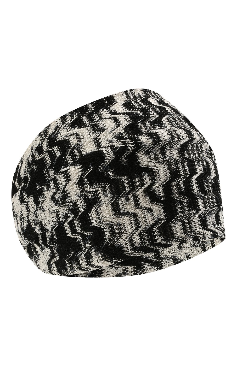 Повязка на голову MISSONI черно-белого цвета по цене 14600 руб., арт. MDS00098/BR00CP, фото 1 Повязка на голову MISSONI, арт. MDS00098/BR00CP, фото 1