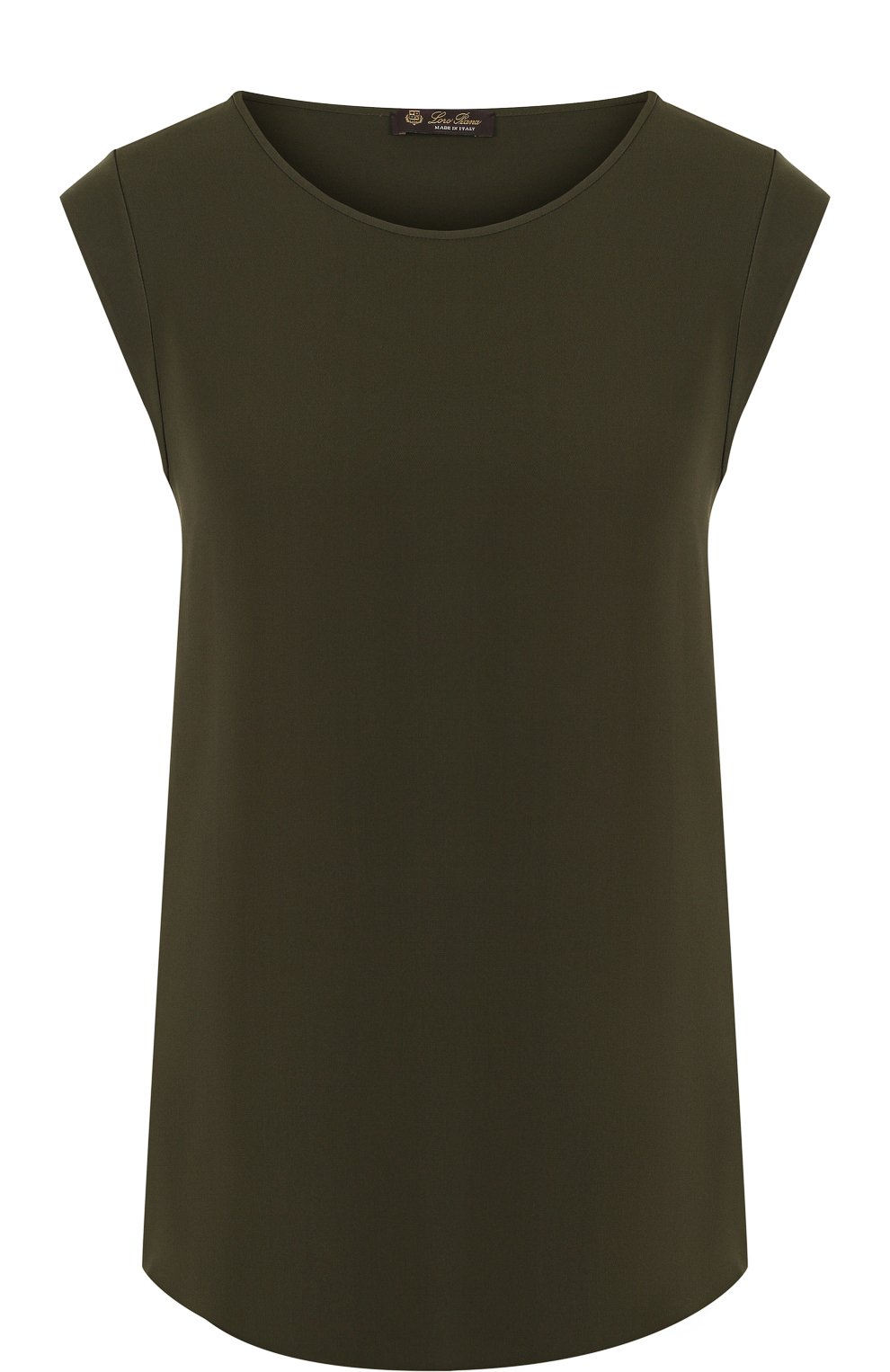 Однотонный шелковый топ свободного кроя LORO PIANA, арт. FAG3313, фото 1