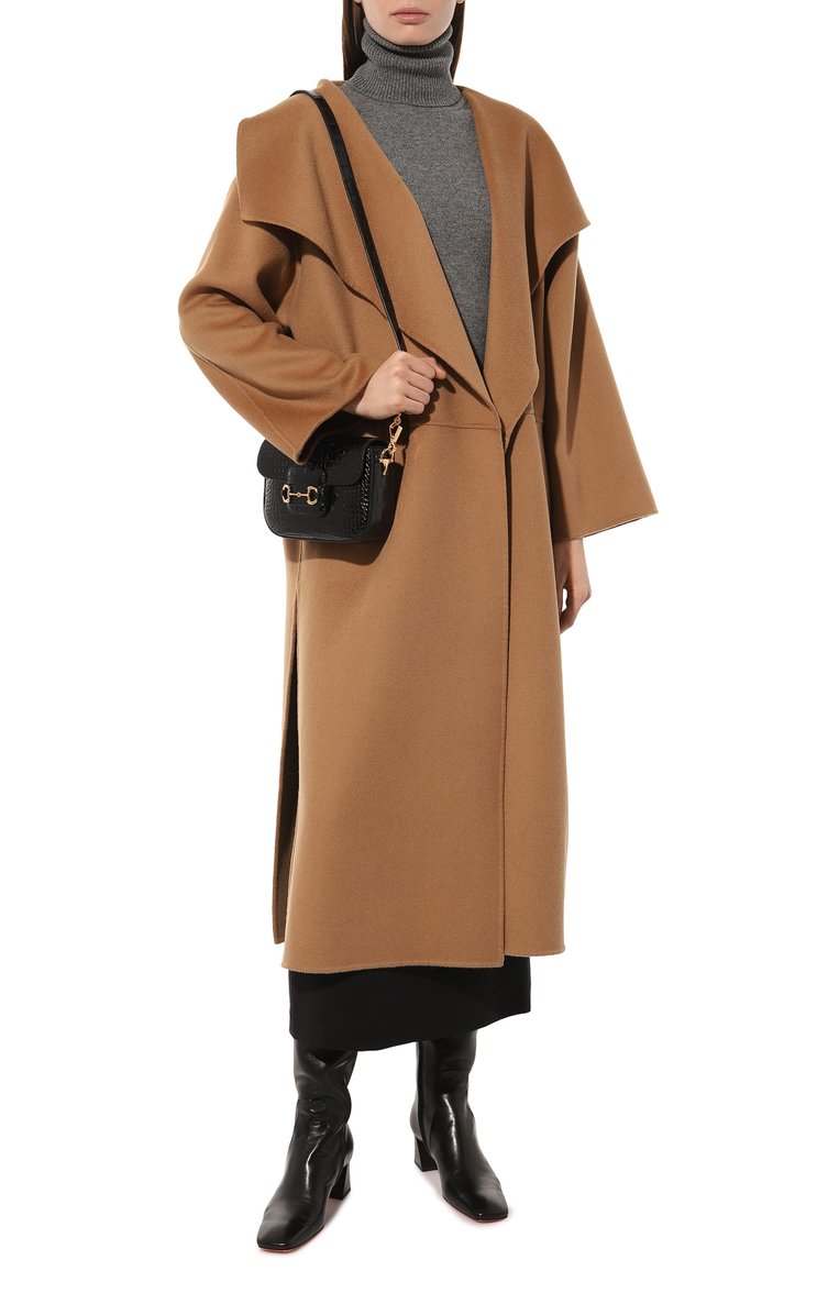Женская сумка gucci horsebit 1955 GUCCI черного цвета, арт. 658574 EV4CG | Фото 7 (Материал: Экзотическая кожа, Натуральная кожа; Размер: mini; Ремень/цепочка: На ремешке; Сумки-технические: Сумки через плечо; Нос: Не проставлено; Автоматизация ТО: Проставлено; Автоматизация состава: Проставлено)