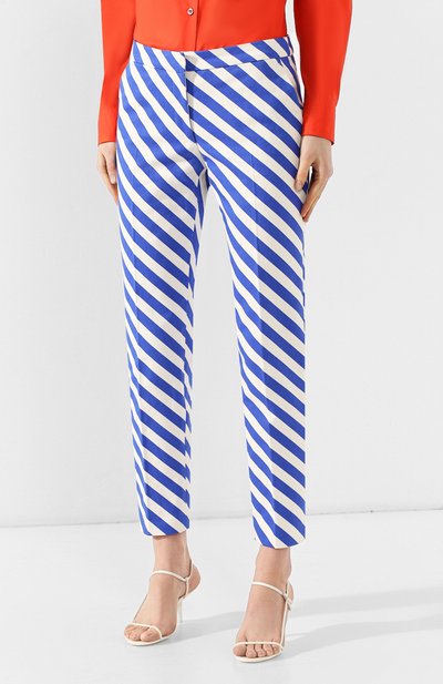 Хлопковые брюки DRIES VAN NOTEN синего цвета по цене 36300 руб., арт. 191-30958-7112, фото 3 Хлопковые брюки DRIES VAN NOTEN, арт. 191-30958-7112, фото 3
