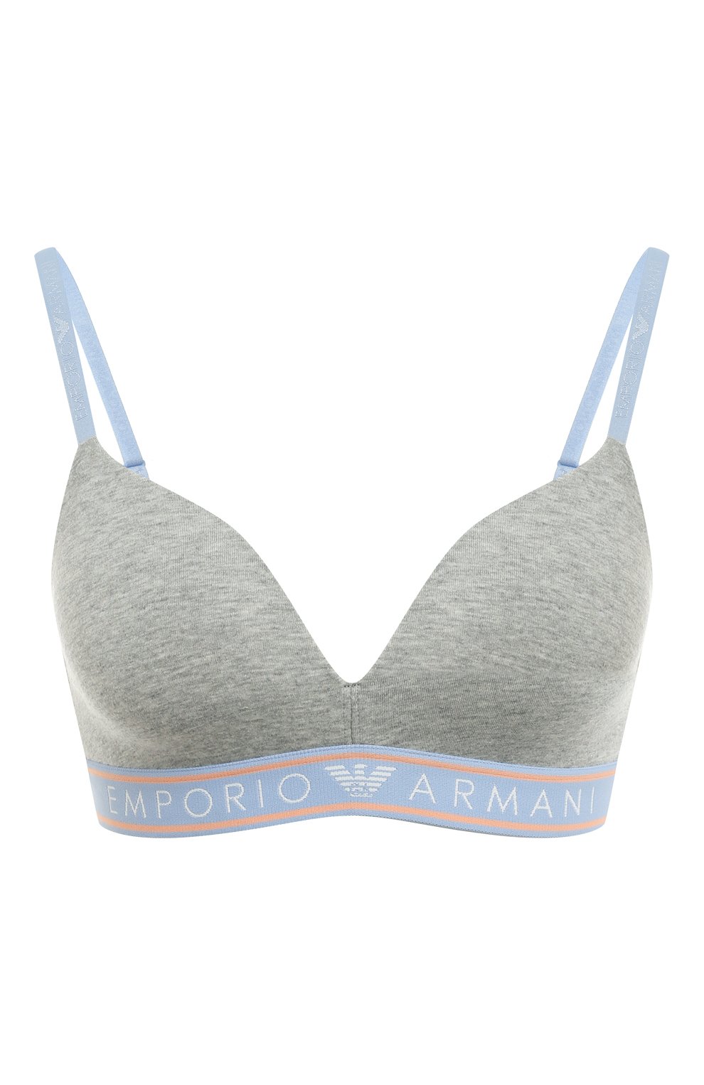Бюстгальтер с плотной чашкой EMPORIO ARMANI серого цвета по цене 6995 руб., арт. 164410/3R227, фото 1 Бюстгальтер с плотной чашкой EMPORIO ARMANI, арт. 164410/3R227, фото 1