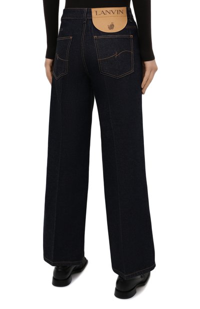 Джинсы LANVIN темно-синего цвета по цене 66200 руб., арт. RW-TR0024-D005-E21, фото 4 Джинсы LANVIN, арт. RW-TR0024-D005-E21, фото 4