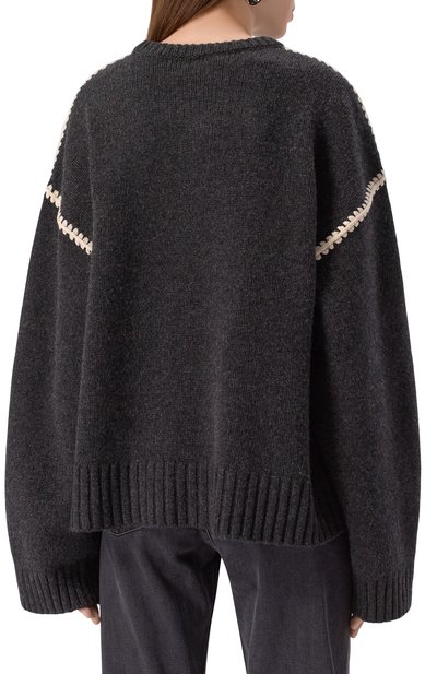 Свитер из шерсти и кашемира TOTEME, арт. 241-WRT1025-YA0004, фото 4