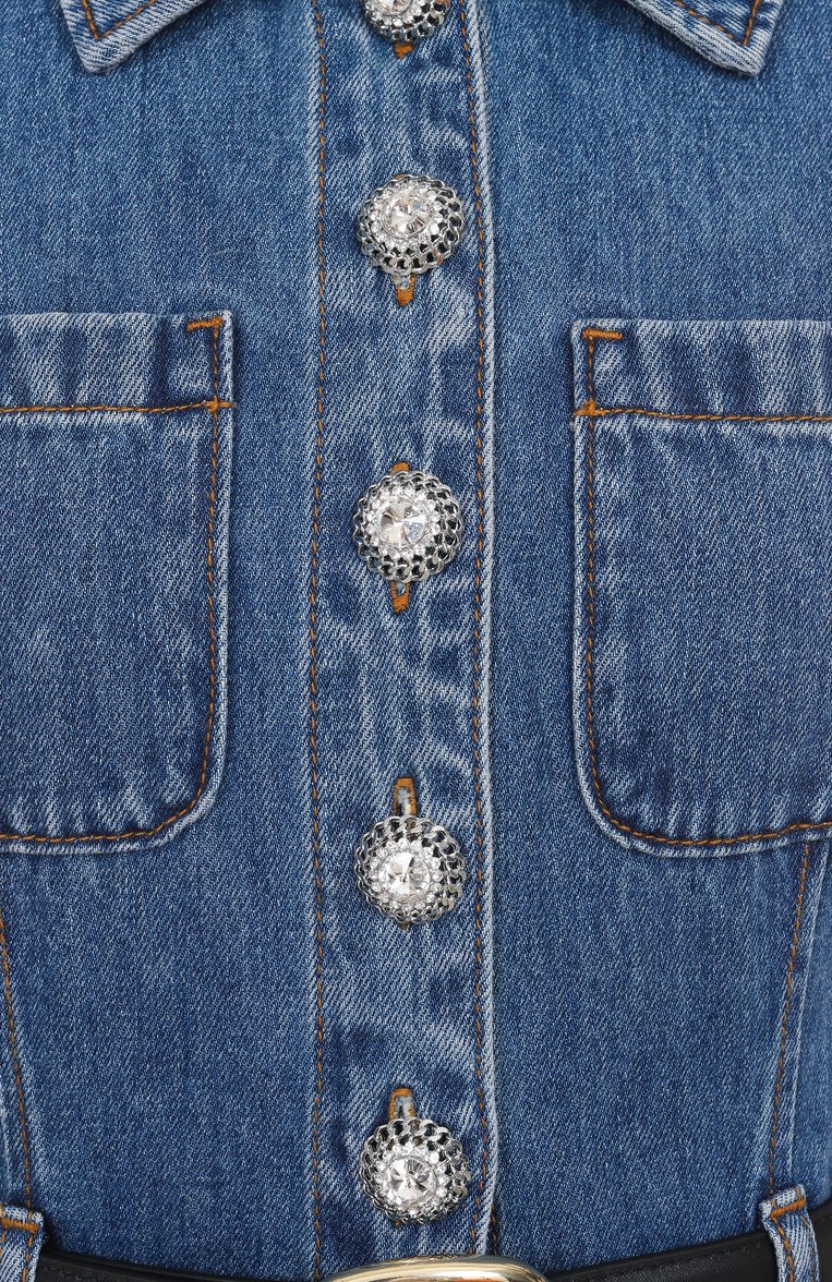 Джинсовое платье SELF-PORTRAIT, арт. SS25810SBL, фото 1