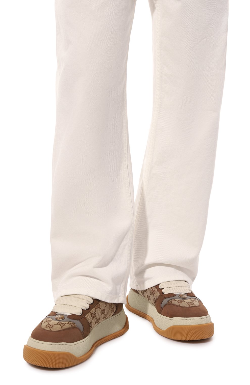 Комбинированные кеды screener GUCCI, арт. 750048/FAB39, фото 3