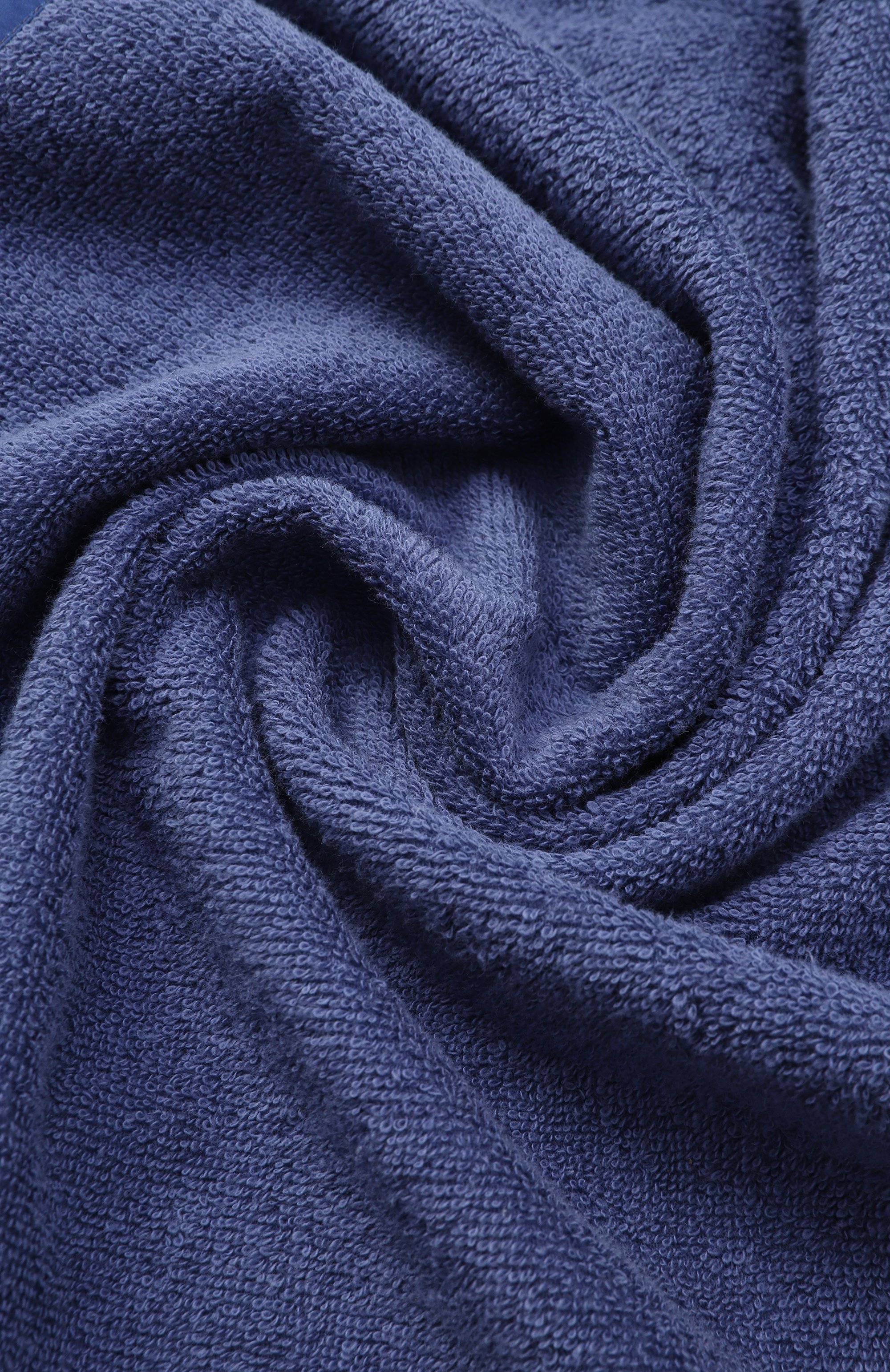 Хлопковое полотенце KITON синего цвета по цене 53050 руб., арт. UTLM02S26123, фото 2 Хлопковое полотенце KITON, арт. UTLM02S26123, фото 2