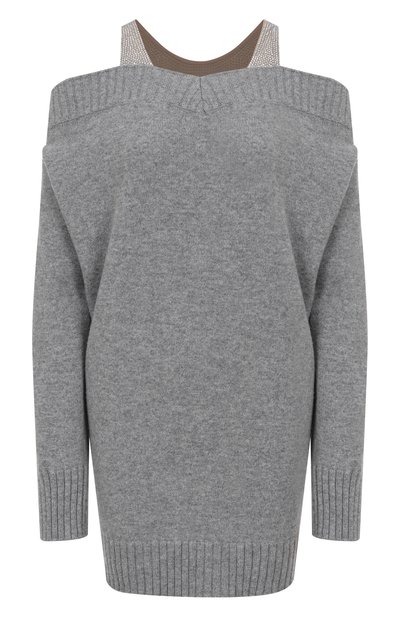 Женское шерстяное платье с отделкой стразами GIUSEPPE DI MORABITO, арт. 05FWKND357 05358