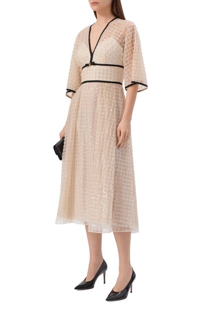 Платье с отделкой пайетками и бисером ELIE SAAB, арт. D1002NR26/TU023, фото 2