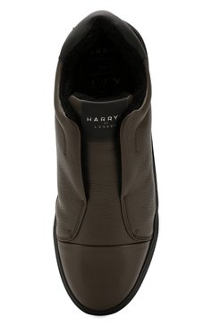 Мужские кожаные кеды HARRYS OF LONDON хаки цвета, арт. TUBE WARM S0FT MILLED CALF | Фото 5 (Материал утеплителя: Овчина, Натуральный мех; Статус проверки: Проверено, Проверена категория; Подошва: Массивная; Стили: Классический; Материал сплава: Проставлено, Проверено; Драгоценные камни: Проставлено; Материал внешний: Натуральная кожа; Кросс-КТ: Низкие)