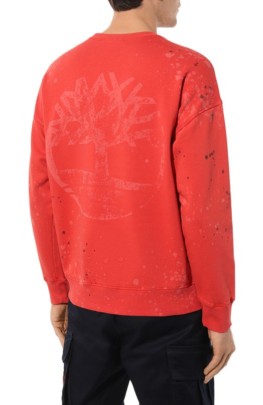 Хлопковый свитшот A-COLD-WALL* x Timberland A-COLD-WALL Красный, фото 4