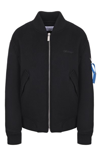 Женская кашемировый бомбер OFF-WHITE, арт. 0WEH031F25FAB001
