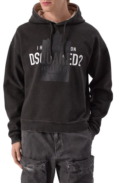 Хлопковое худи DSQUARED2, арт. S74GU0860/S25599, фото 3