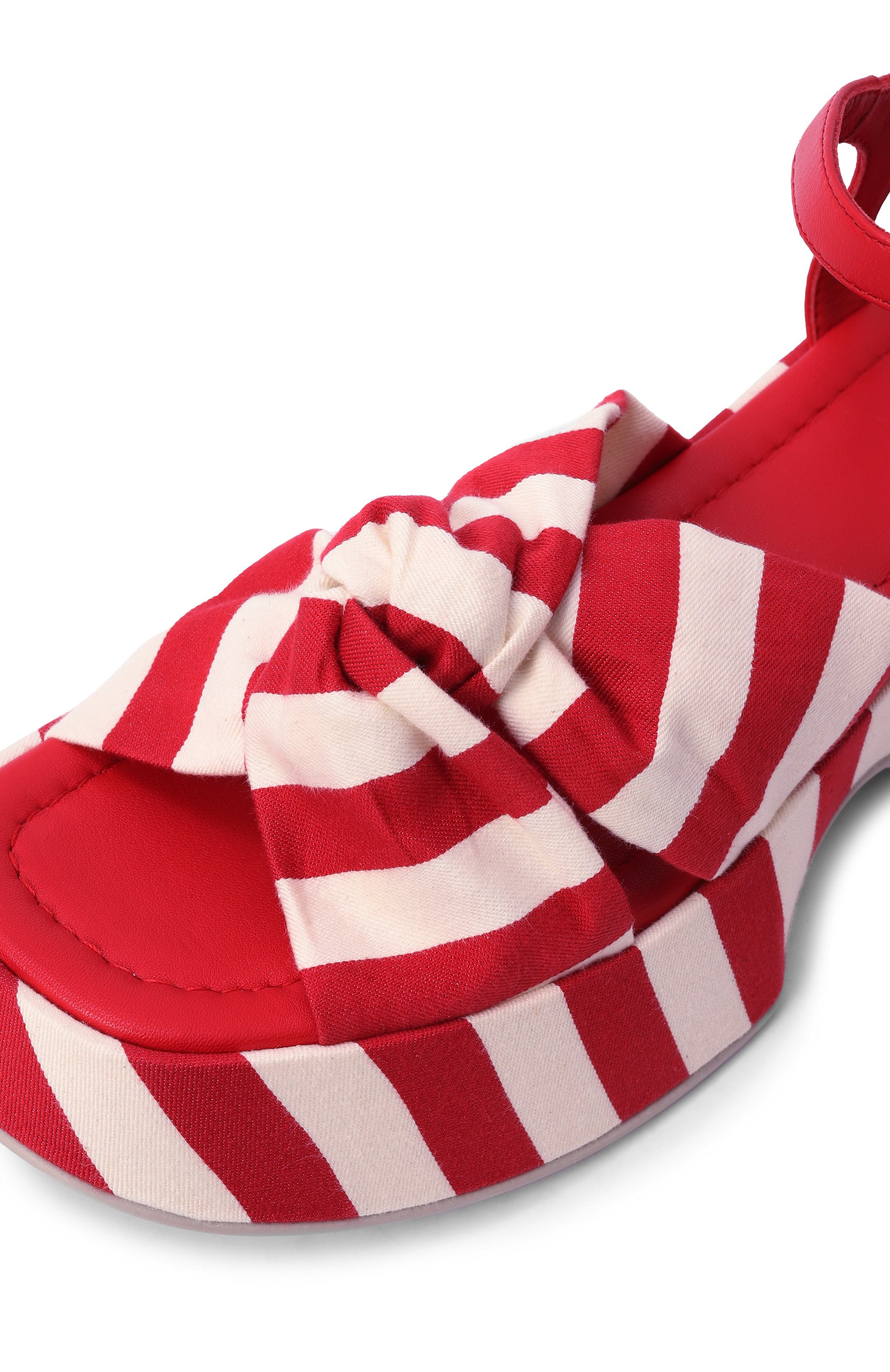 Текстильные сандалии mini yoko VIC MATIE красного цвета по цене 34300 руб., арт. 1G3254D_E02G070410, фото 7 Текстильные сандалии mini yoko VIC MATIE, арт. 1G3254D_E02G070410, фото 7