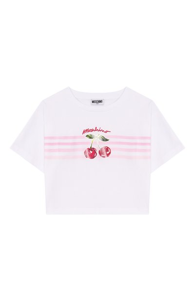 Хлопковая футболка MOSCHINO, арт. HDM06Y/LAA02_001