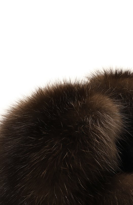 Шапка из меха норки и соболя VICTORIA KUSENKOVA 331513904158 Коричневый  331513904158 Фото 3