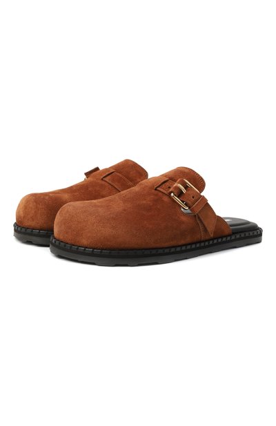 Женские замшевые сабо MOSCHINO, арт. MA10152G1N/ME0