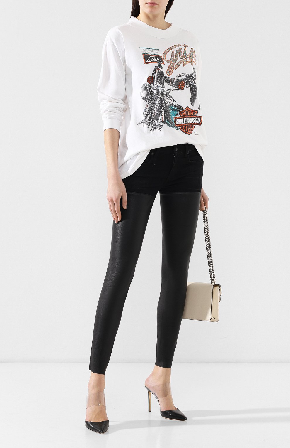 Хлопковый лонгслив ROYAL WORKSHOP, арт. ST0NED TEE FR0NT 0NLY L/S, фото 2