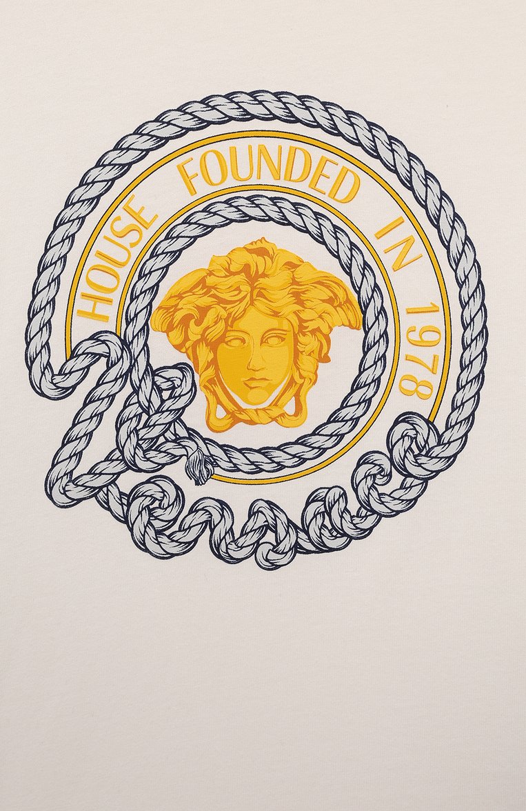 Хлопковая футболка VERSACE, арт. 1000129/1A09841/8A-14A, фото 3