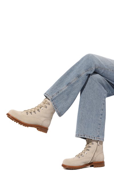 Замшевые ботинки KITON, арт. D58812N0113601, фото 3