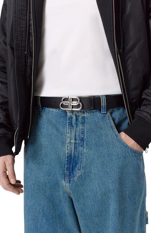 Кожаный ремень Balenciaga 570370/1CH0B Чёрный  570370/1CH0B Фото 2