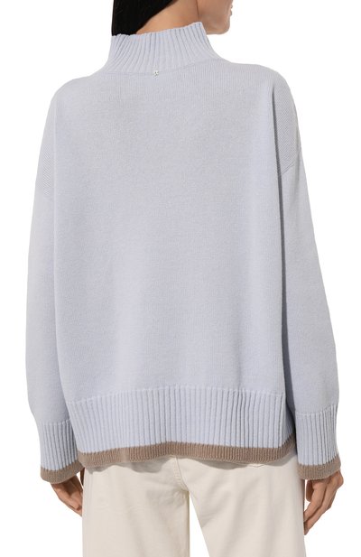 Свитер из шерсти и кашемира LORENA ANTONIAZZI голубого цвета по цене 59950 руб., арт. A24124DM03E/2472, фото 4 Свитер из шерсти и кашемира LORENA ANTONIAZZI, арт. A24124DM03E/2472, фото 4