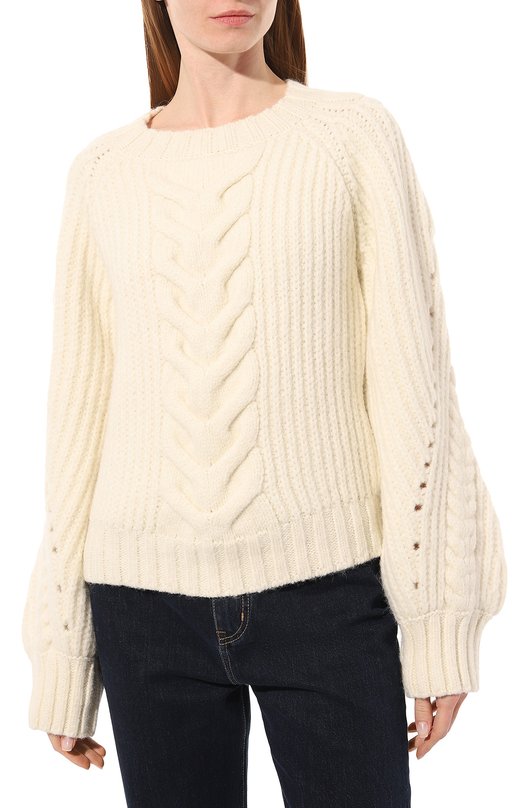 Шерстяной свитер Ports 1961 Кремовый, фото 3