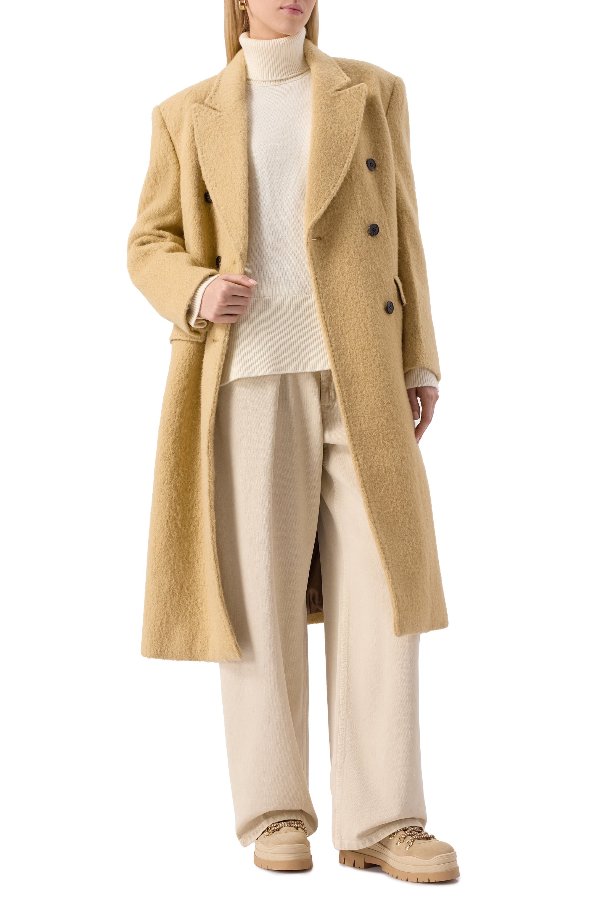 Свитер из шерсти и кашемира P.A.R.O.S.H. кремового цвета по цене 68050 руб., арт. L0IRA-D512944, фото 2 Свитер из шерсти и кашемира P.A.R.O.S.H., арт. L0IRA-D512944, фото 2