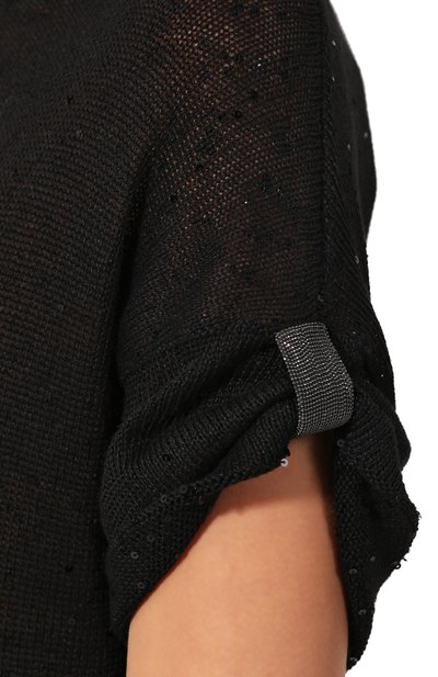 Топ из смеси льна и шелка BRUNELLO CUCINELLI, арт. M10552300, фото 5