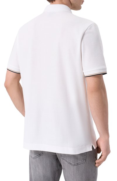 Хлопковое поло BOSS, арт. 50555108, фото 4