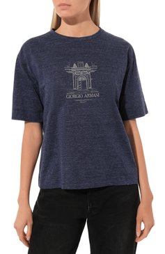 Хлопковая футболка GIORGIO ARMANI, арт. 3RAM82/AJFJZ, фото 1