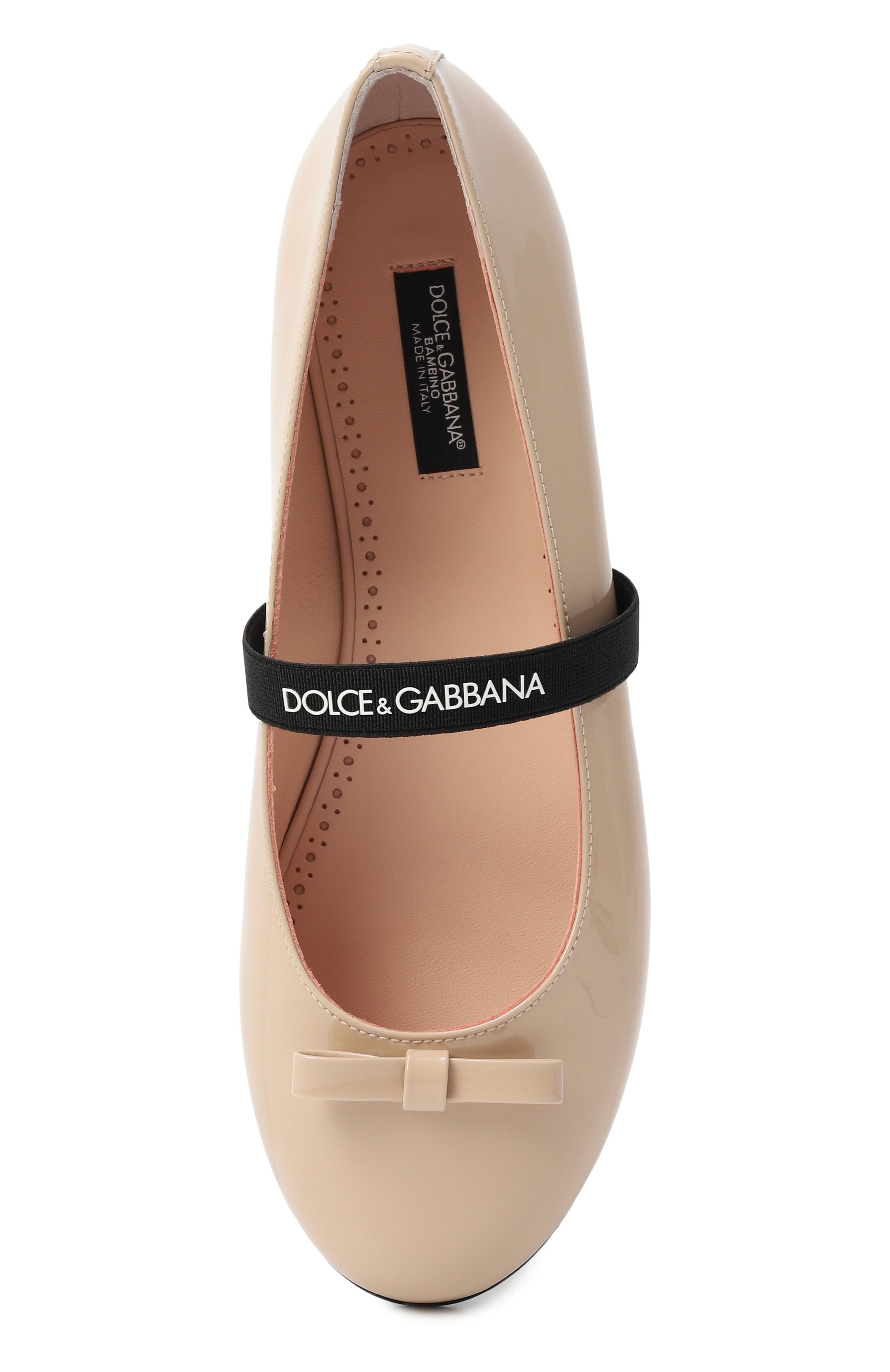 Кожаные балетки bow DOLCE & GABBANA, арт. D11294/A4831/37-39, фото 4