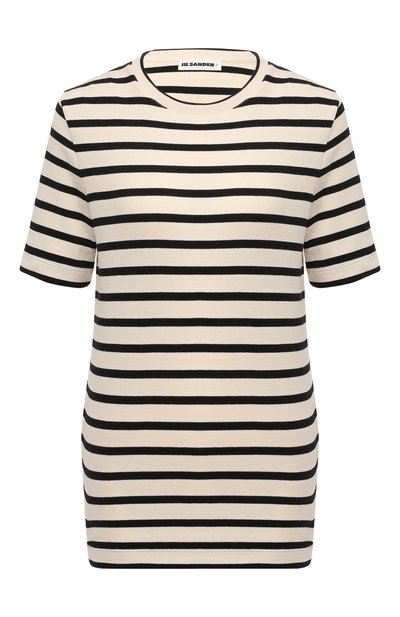 Женская хлопковая футболка JIL SANDER, арт. JPPU707524-WU247518