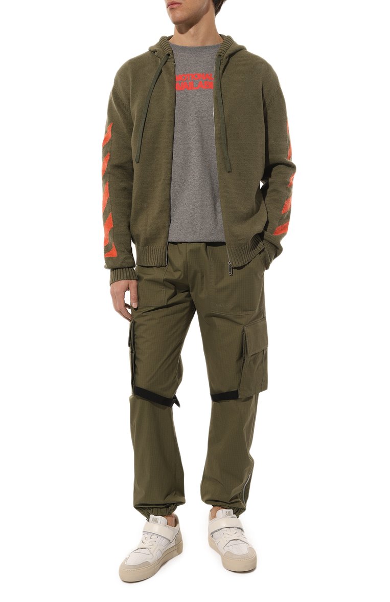 Хлопковый кардиган OFF-WHITE, арт. OMHA080F22KNI0015620, фото 1