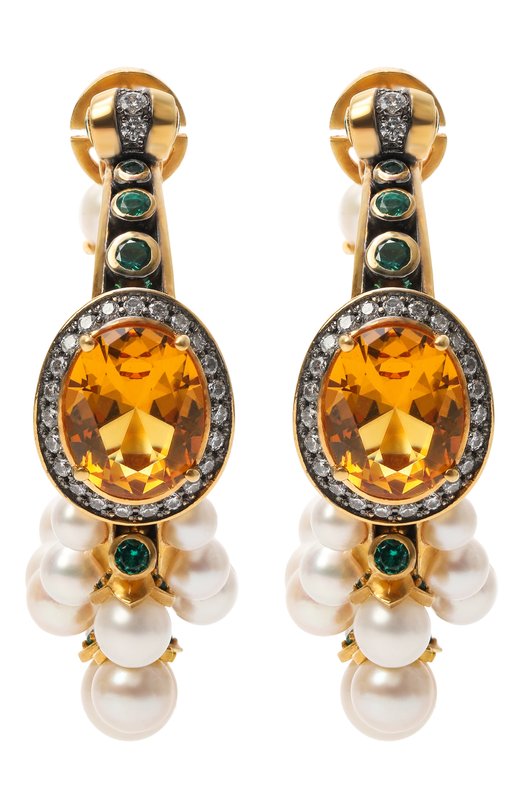 Серьги Seascape Treasure Queensbee 202307 Разноцветный 202307