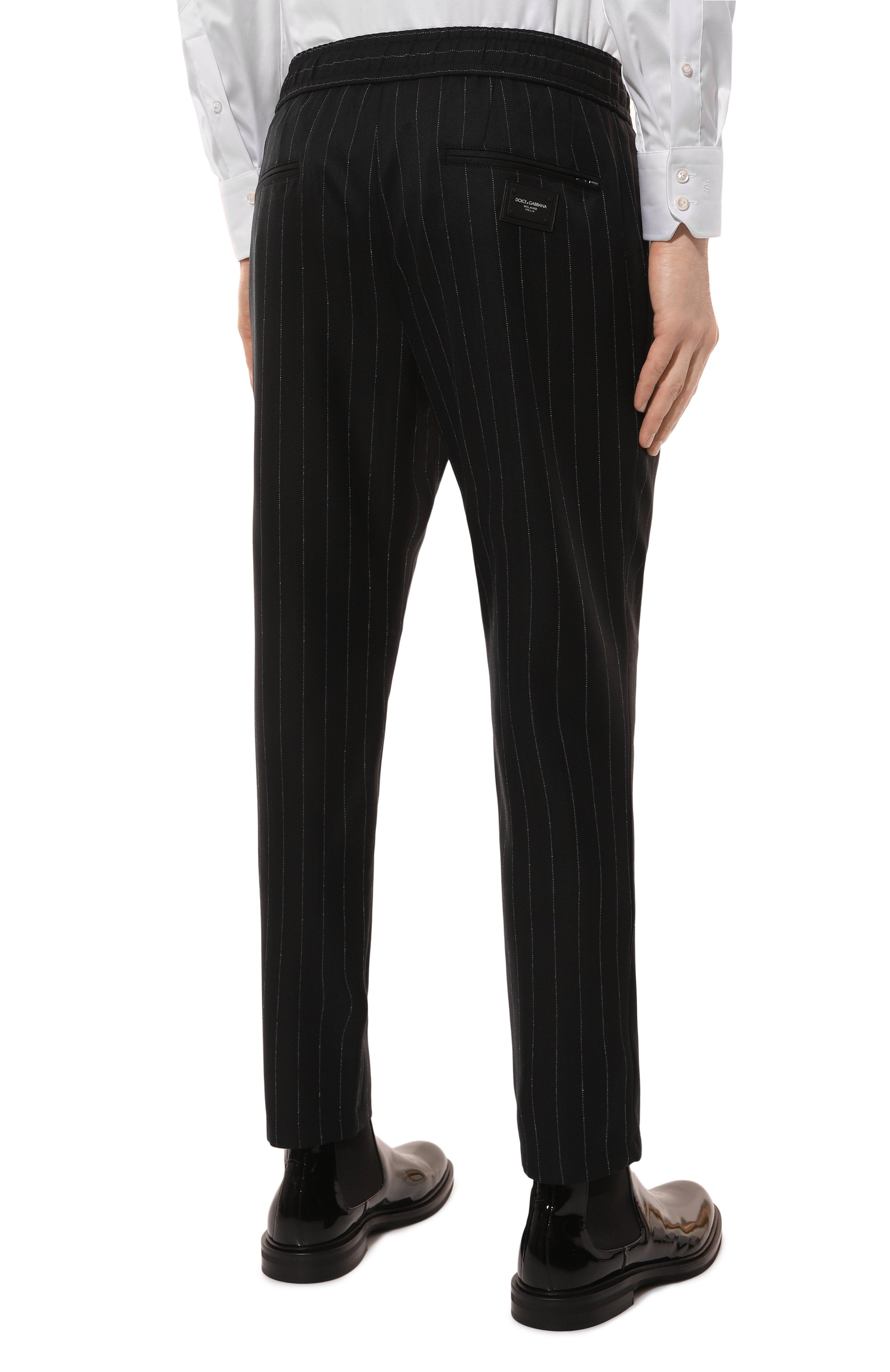 Шерстяные брюки DOLCE & GABBANA, арт. GP0I1T/FR21H, фото 4