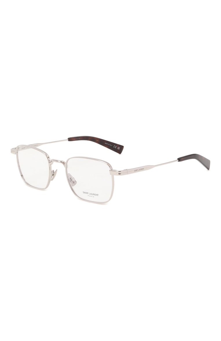 Женские оправа SAINT LAURENT серебряного цвета, арт. SL 729 005 | Фото 1 (Региональные ограничения белый список (Axapta Mercury): Не проставлено; Нос: Не проставлено; Материал: Металл; Тип очков: Оправа; Кросс-КТ: Оправы-унисекс; Очки форма: Прямоугольные; Оптика Гендер: оптика-унисекс)