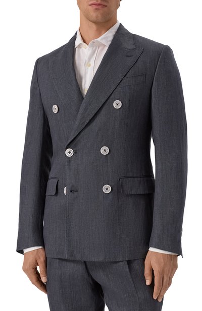 Льняной пиджак DOLCE & GABBANA, арт. G2QS7T/FU4MF, фото 4