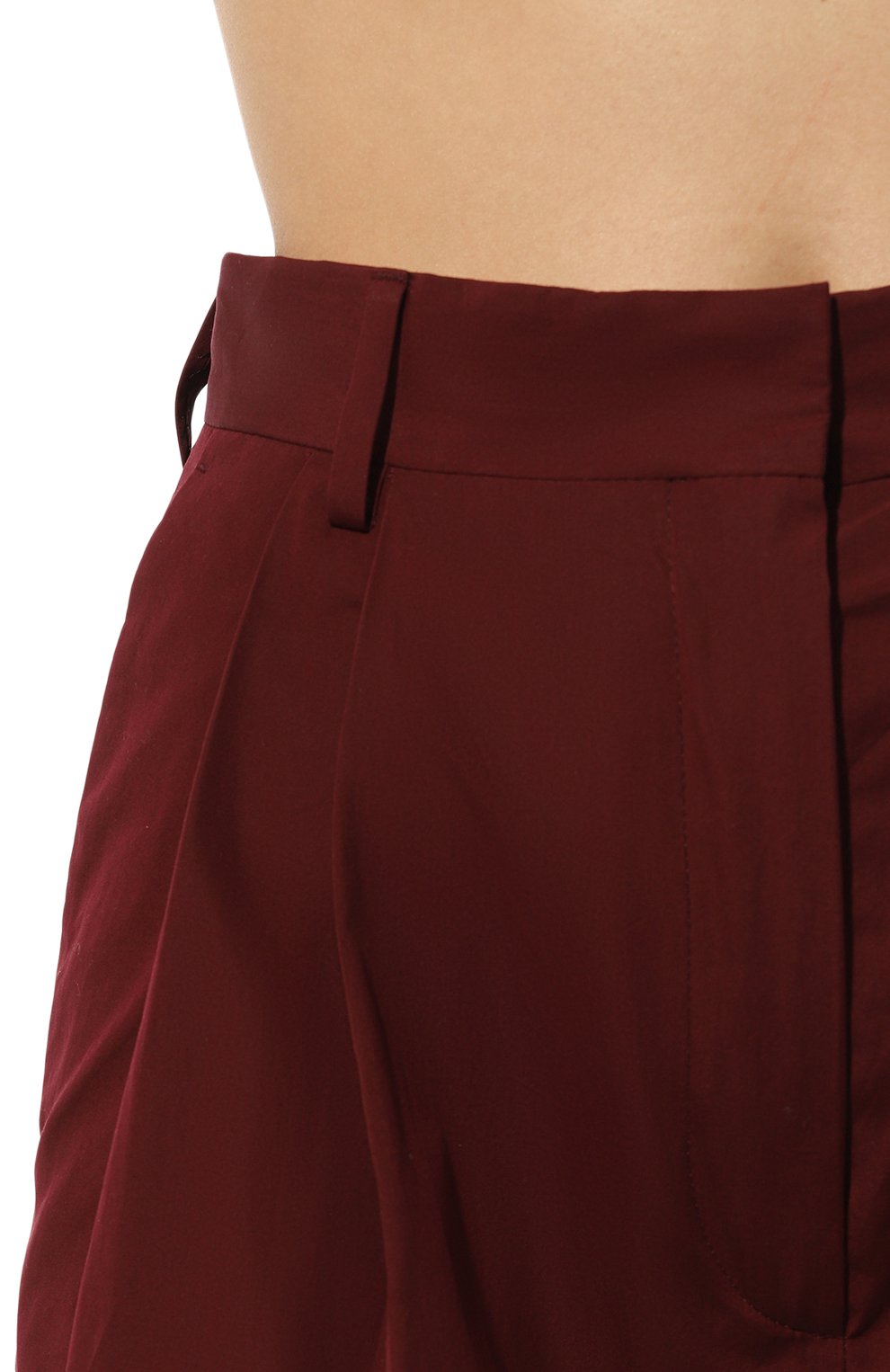 Хлопковые брюки DRIES VAN NOTEN бордового цвета по цене 56750 руб., арт. 010912-8255, фото 5 Хлопковые брюки DRIES VAN NOTEN, арт. 010912-8255, фото 5