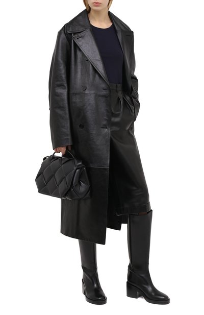 Топ JIL SANDER темно-синего цвета по цене 26350 руб., арт. JSWQ705036-WQ477108, фото 2 Топ JIL SANDER, арт. JSWQ705036-WQ477108, фото 2